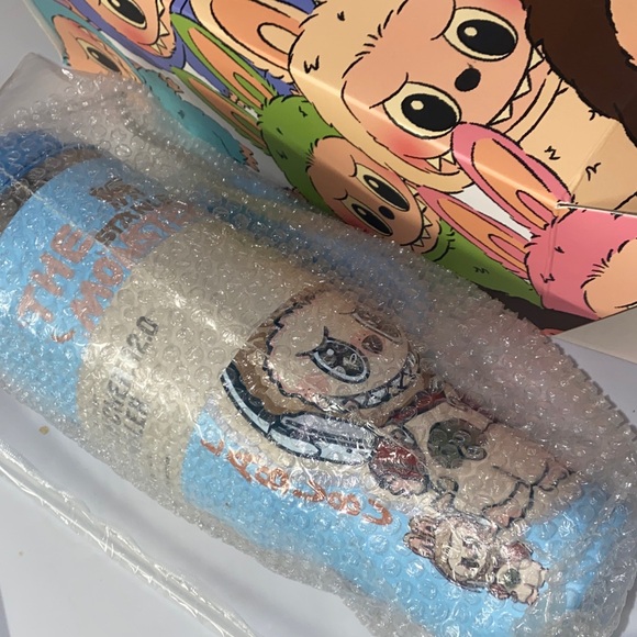 Stanley Labubu The Monsters Tumbler Baby Blue Hippie Hipster Headphones Music - Picture 3 of 10